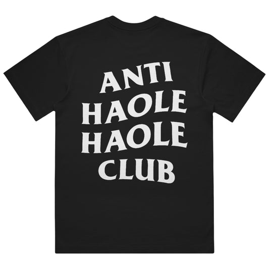 AHHC Heavy Weight Box Tee - Final White on Black