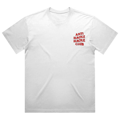 AHHC Heavy Weight Box Tee - Red on White Final