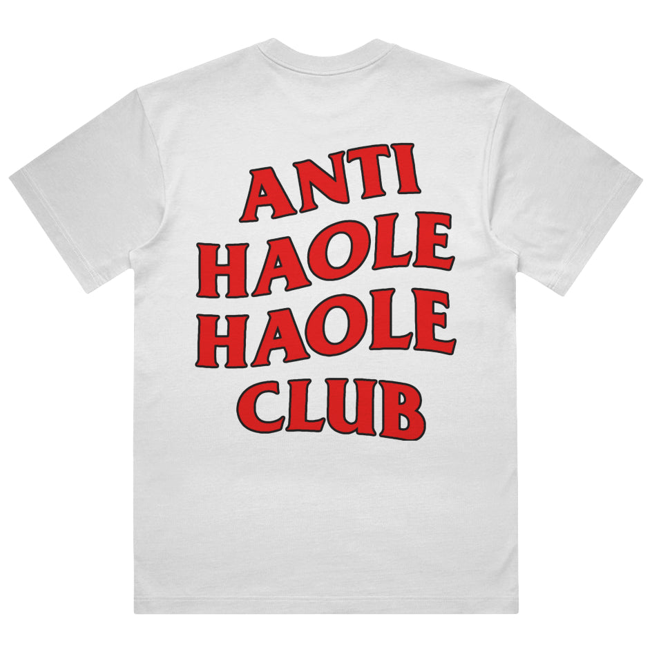 AHHC Heavy Weight Box Tee - Red on White Final