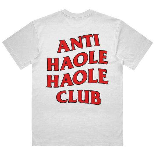 AHHC Heavy Weight Box Tee - Red on White Final